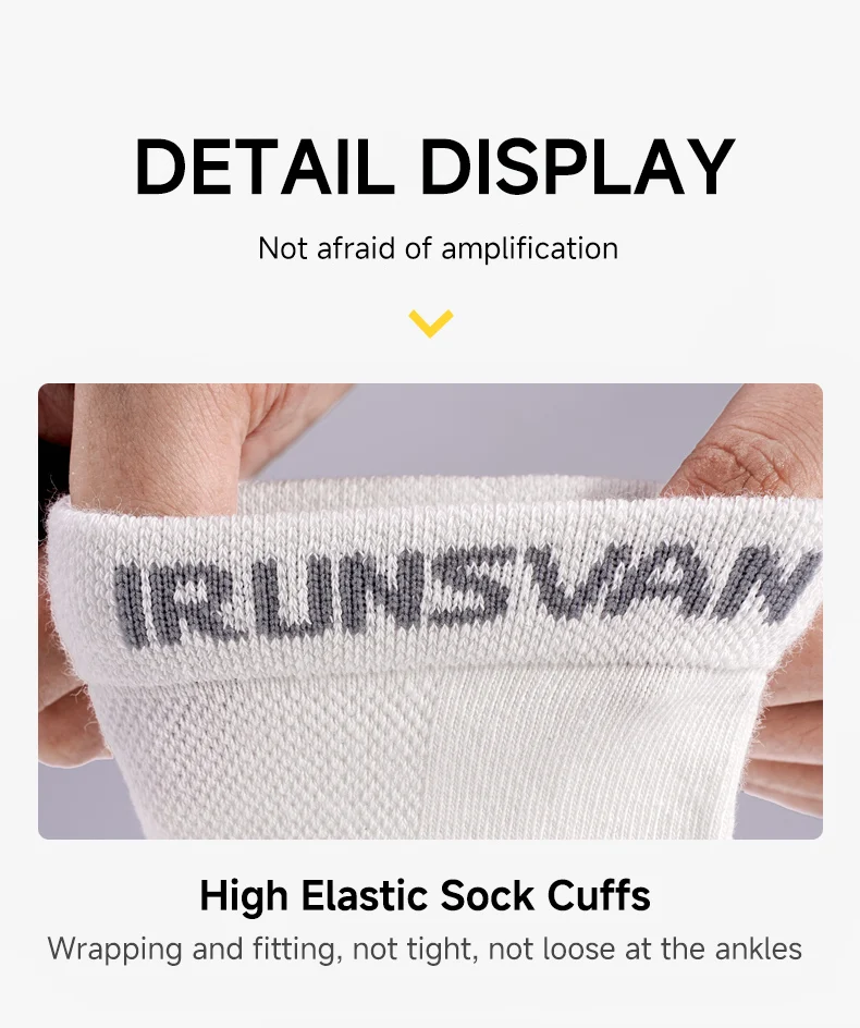 IRUNSVAN Calzini bianchi traspiranti da uomo resistenti all'usura, resistenti allo sporco, facili da pulire, calzature comode per l'uso quotidiano