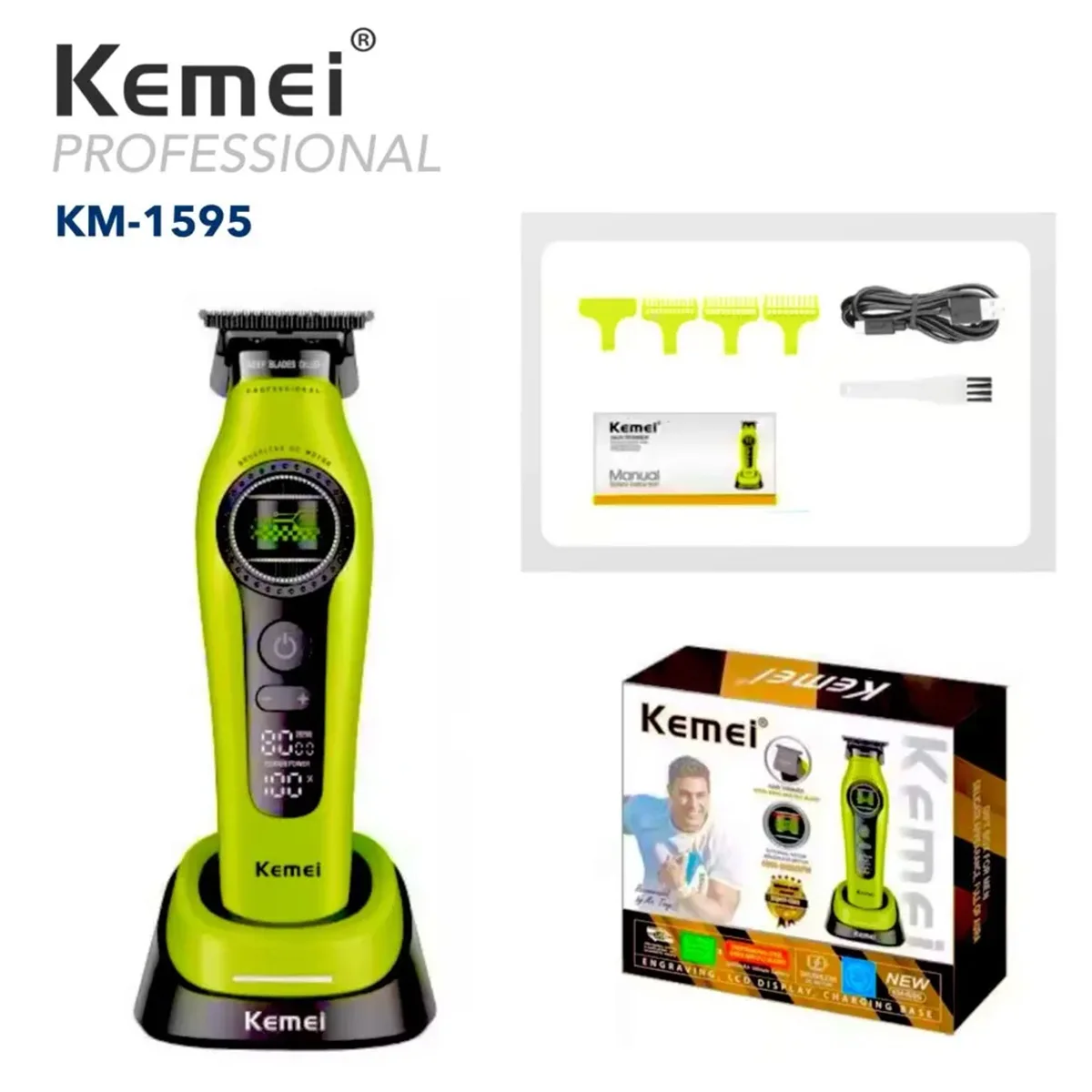 Kemei Hair Trimmers Professional Hair Clippers F1 -Super Motor