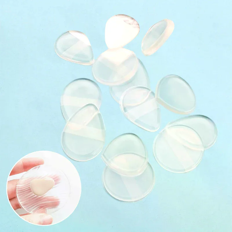 Soft Silicone Gel Powder Puff Sponge For Cosmetic Face Foundation BB Cream No Powder Eating Powder Cosmetic Puff Makeup Tools