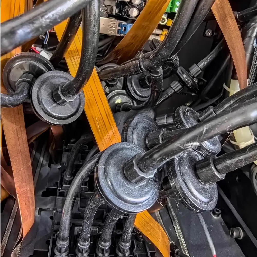 Filtro borboleta preto para impressoras – Cartucho de reposição para sistemas de jato de tinta e impressão UV