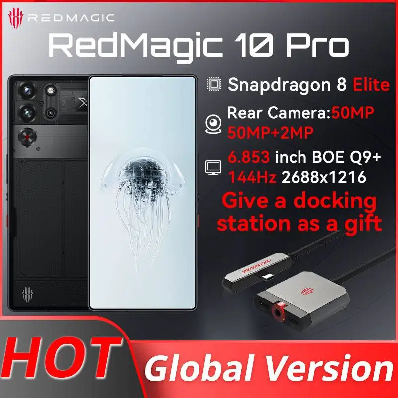 Global Version RedMagic 10 Pro 5G Gaming Phone 6.853