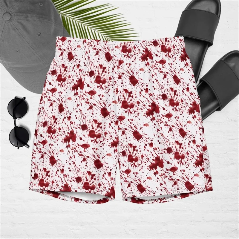 Halloween Terrible Bloody Shorts For Men And Women Short Pants Fashion Party Swim Shorts Streetwear Board Sports Blood Shorts