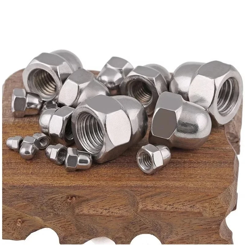 

TA2 Titanium Domed Acorn Nut Hexagonal Blind Cap Nut High Strength Decorative Fastening Nut
