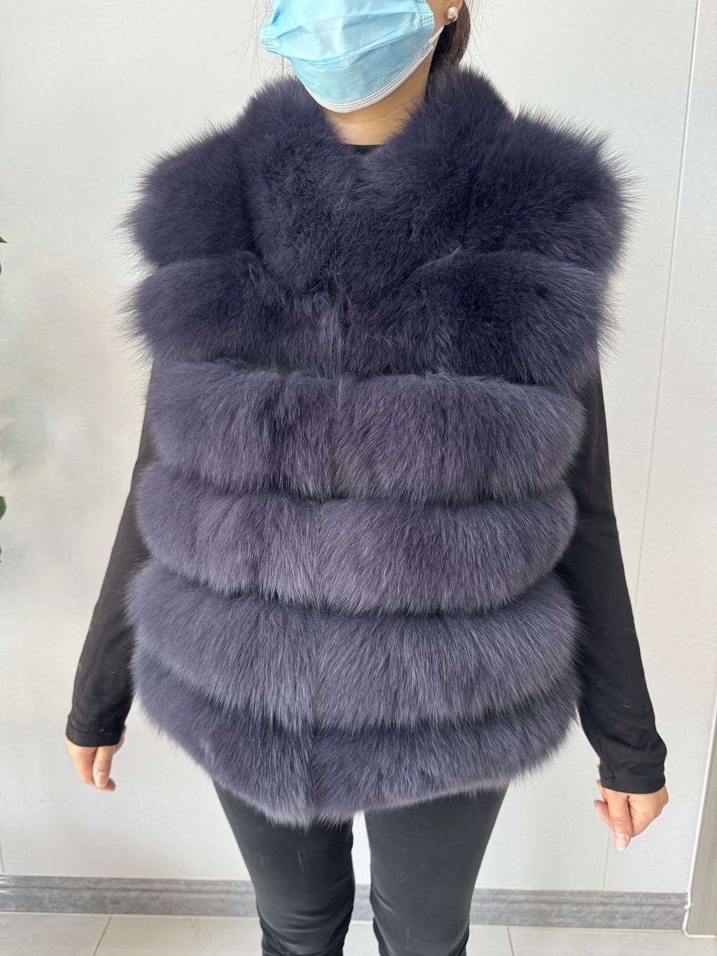 2026 NEW style Fox Fur Coat Real Winter New Outwears Women's Fashion Luxury Jacket High Quality Clothing Natural And Stand Colla