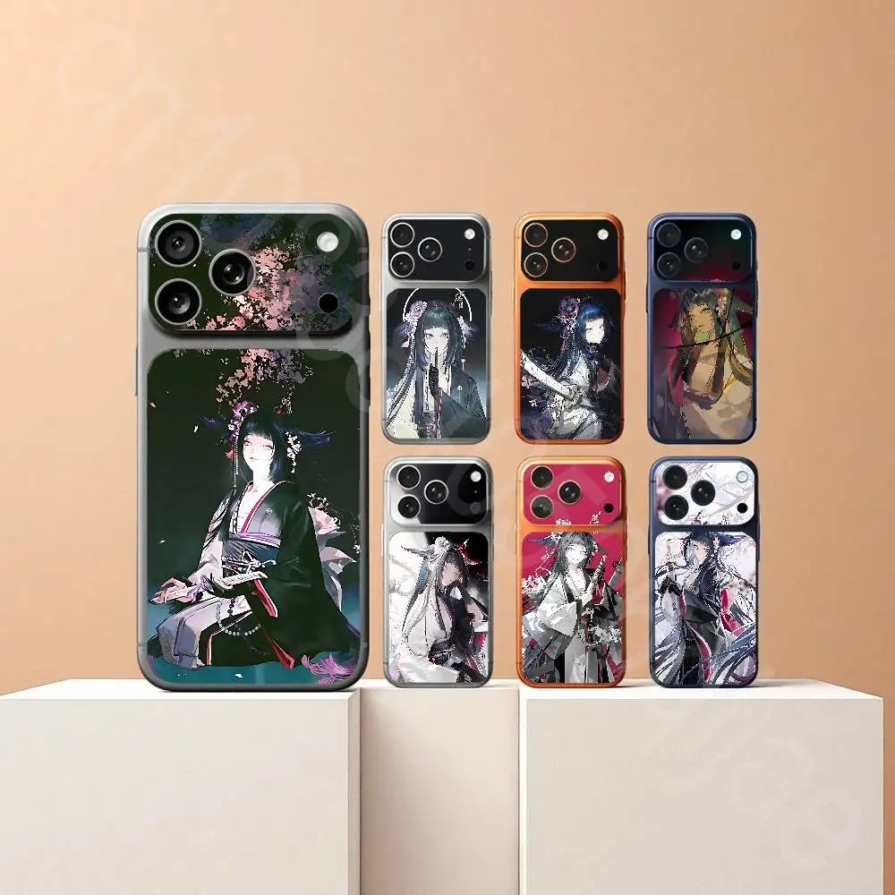 

A-Arknights Mio For iPhone 17proMax 17pro Full Cover Decal Skin Wrap Colorful Rear Protective Sticker Film