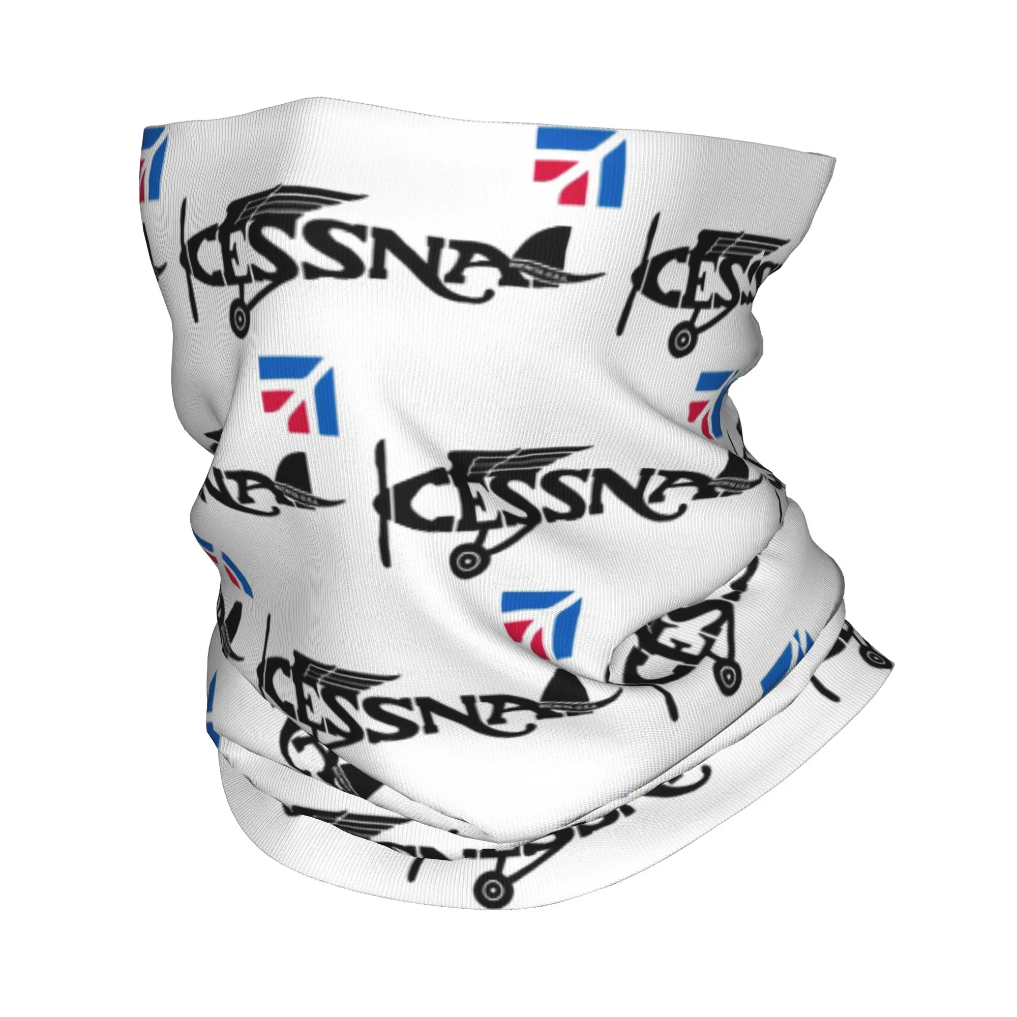 Cessna Logo Bandana Neck Cover Printed Wrap Scarf Multi-use Face Mask Running Unisex Adult Winter