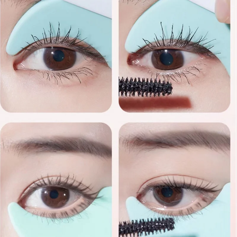 Applicateur de Mascara en Silicone, Brosse Multifonctionnelle, Bouchon de Cils, Eyeliner, Outil de Maquillage des Yeux, Déflecteur de Cils