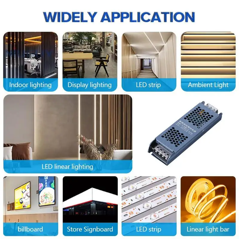 Constant Voltage Led Transformer Energy-Saving Led Voltage Supply Protective Stable & Reliable Lighting Accessories For Led