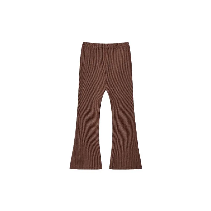 الصيف الأطفال مايكرو متوهج السراويل الفتيات الحرير الجليد حفرة شرائط مرونة النمط الأجنبي طماق الأطفال موضة متوهج السراويل الفتيات