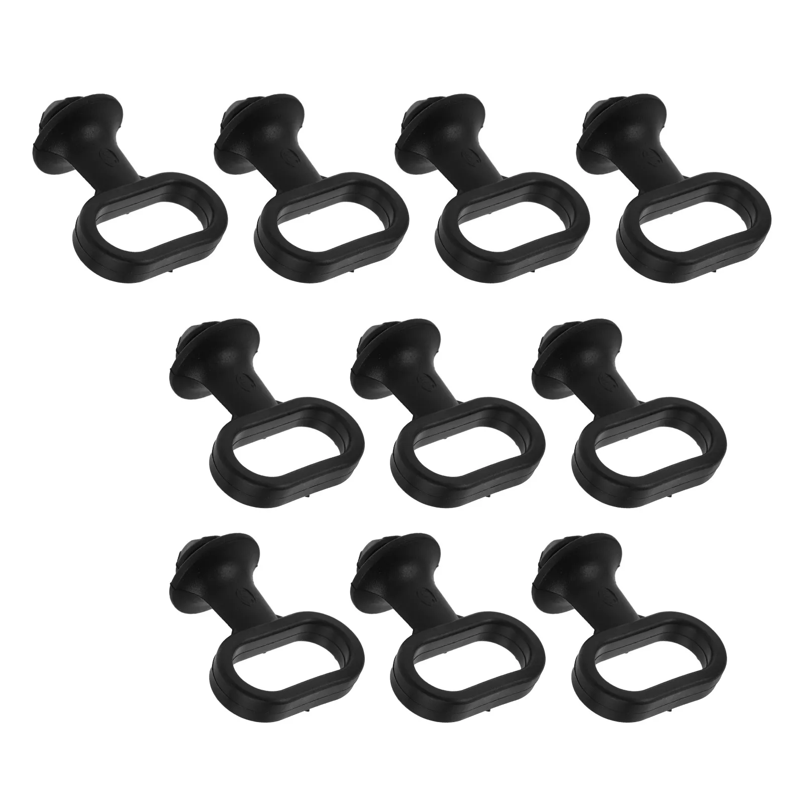 10Pcs Universal Motorcycle Speedometer Cable Guide Black Rubber Front Mudguard Clip Retainer Shock Absorption Noise Reduction