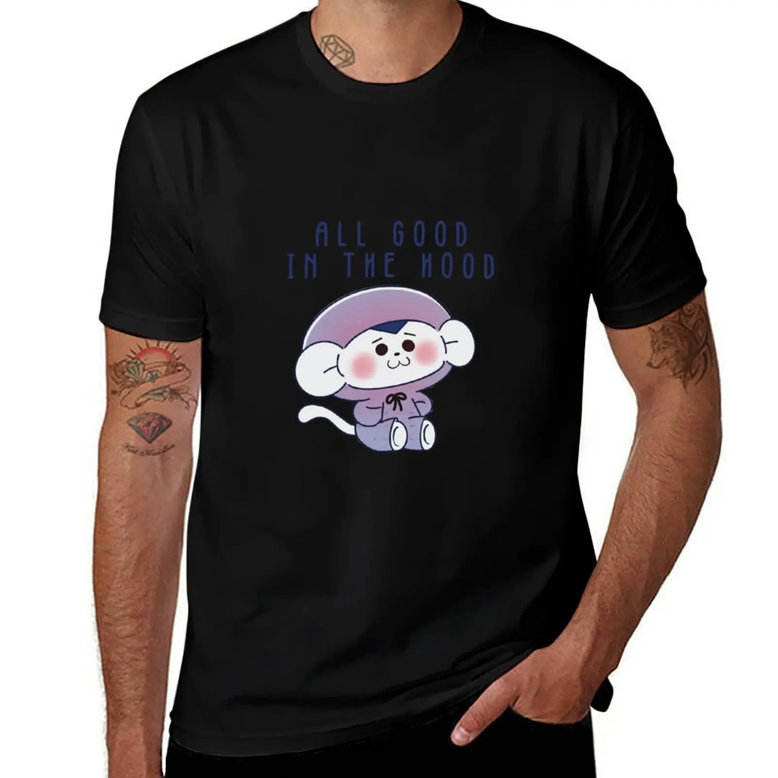 

WDZY TUK in the hood T-Shirt quick-drying basketball graphic tees shirts graphic tees t shirts for men