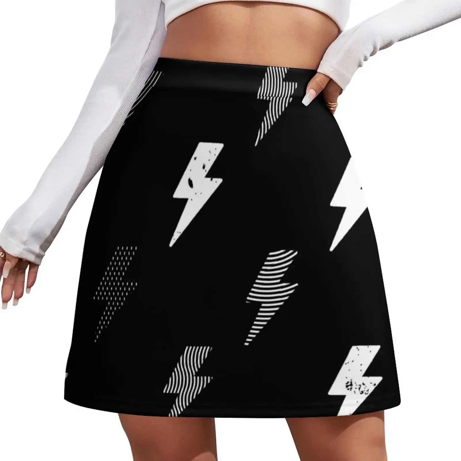 

thunder pattern Mini Skirt skirts for womens 2024 summer clothes skirts for women korean clothes ladies