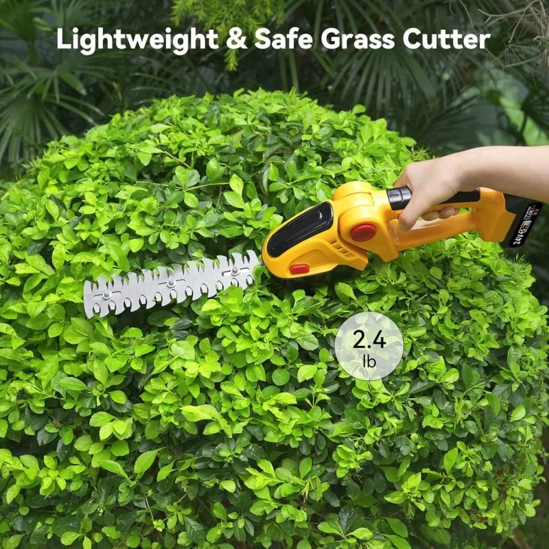 Home Grass Trimmer Handheld Rechargeable Mini Electric Hedge Cutter Fence Professional Trimmers Multifunctional Cutting Tool