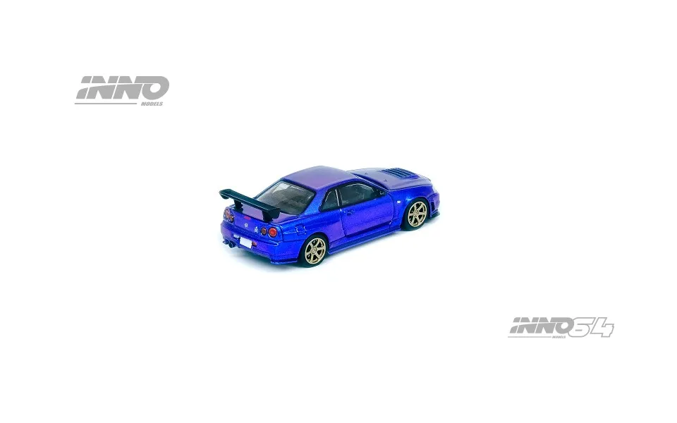 INNO 1:64 NISSAN SKYLINE GT-R R34 Collect die-casting alloy car model ornaments