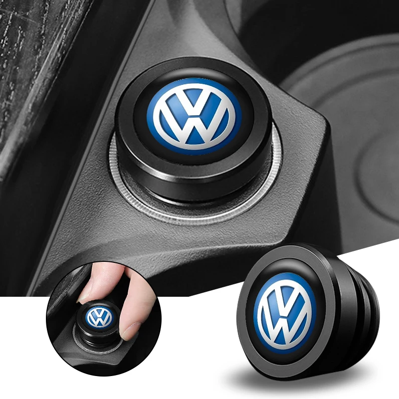 

Car Cigarette Lighter Cover Eject Button Car Accessories Interior Metal Dust Cover For VW Touareg Taigo Caddy Polo Golf Passat