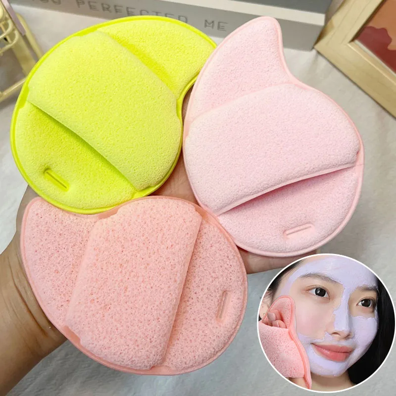 1/3 Uds mascarilla de barro esponja de limpieza exfoliante eliminación de espinillas esponja de lavado de cara limpiador removedor de maquillaje esponja de espuma almohadillas de limpieza facial