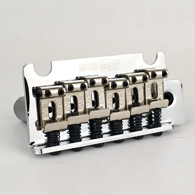 Wilkinson WOV05 Chrome Silver Licensed 2 Point Vintage Type Electric Guitar Tremolo Bridge for Strat And Suhr Guitar