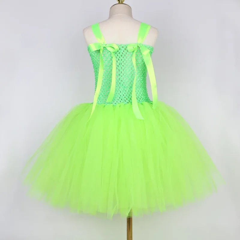 Natal papai noel grinch traje para crianças verde peludo monstro cosplay tutu vestido bebê menina férias roupas de festa de natal ou @ 0z *