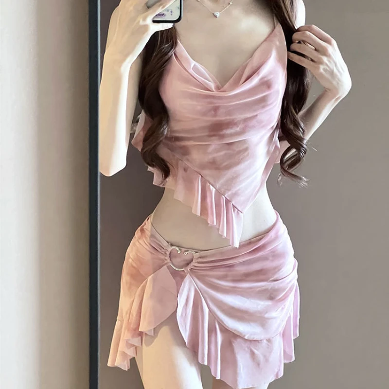 Strój kąpielowy bikini Trzyczęściowy zestaw damski Wysokiej klasy strój kąpielowy Split Seaside Vacation Hot Spring 2025 Hurtownia Купальник Женский