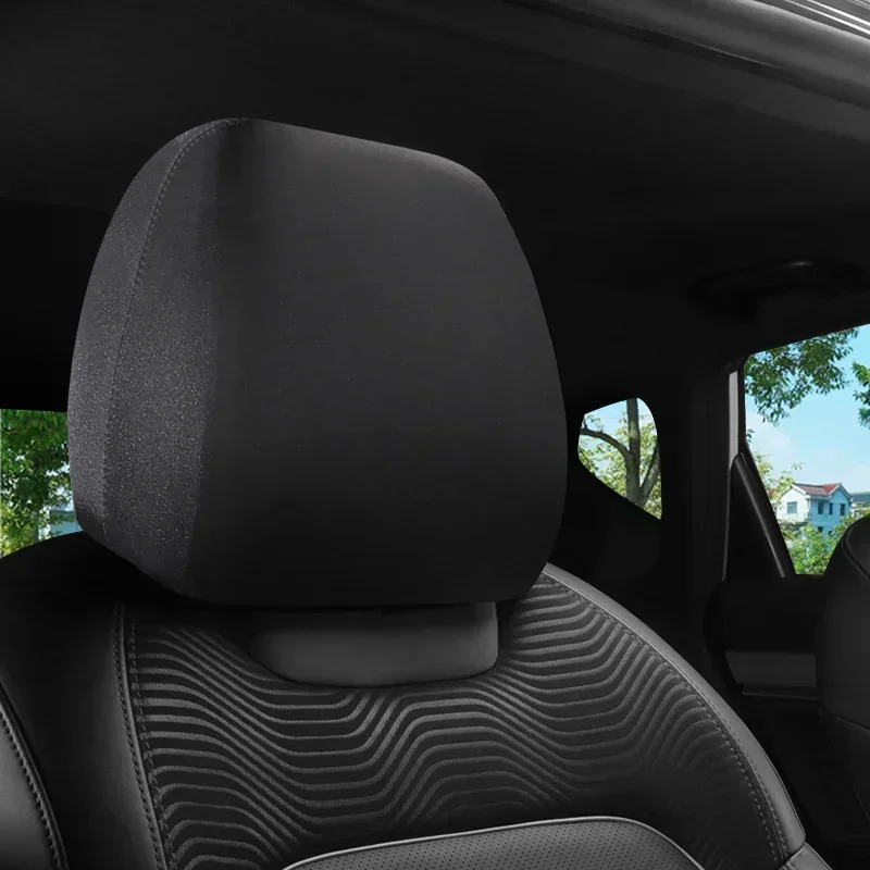 1Pc Car Seat Headrest Cover Anti-Dirty Elastic Protective Cover Universal for Sedan Lorry SUV Interior Accessories