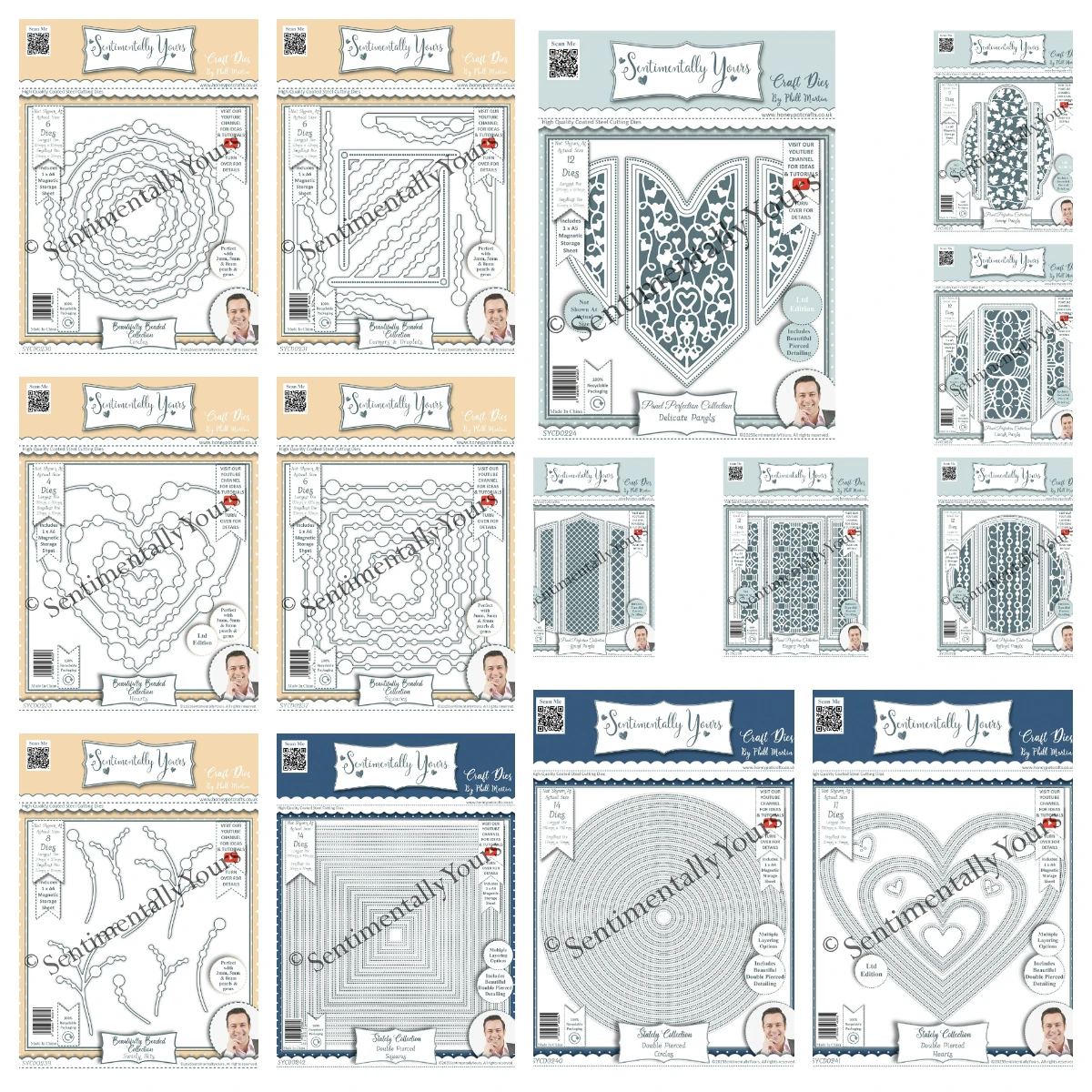 

Sentimentally Yours Panel Perfection Complete Bundle Metal Cutting Dies for DIY Handmade Diary Photo Album November 2025 Release