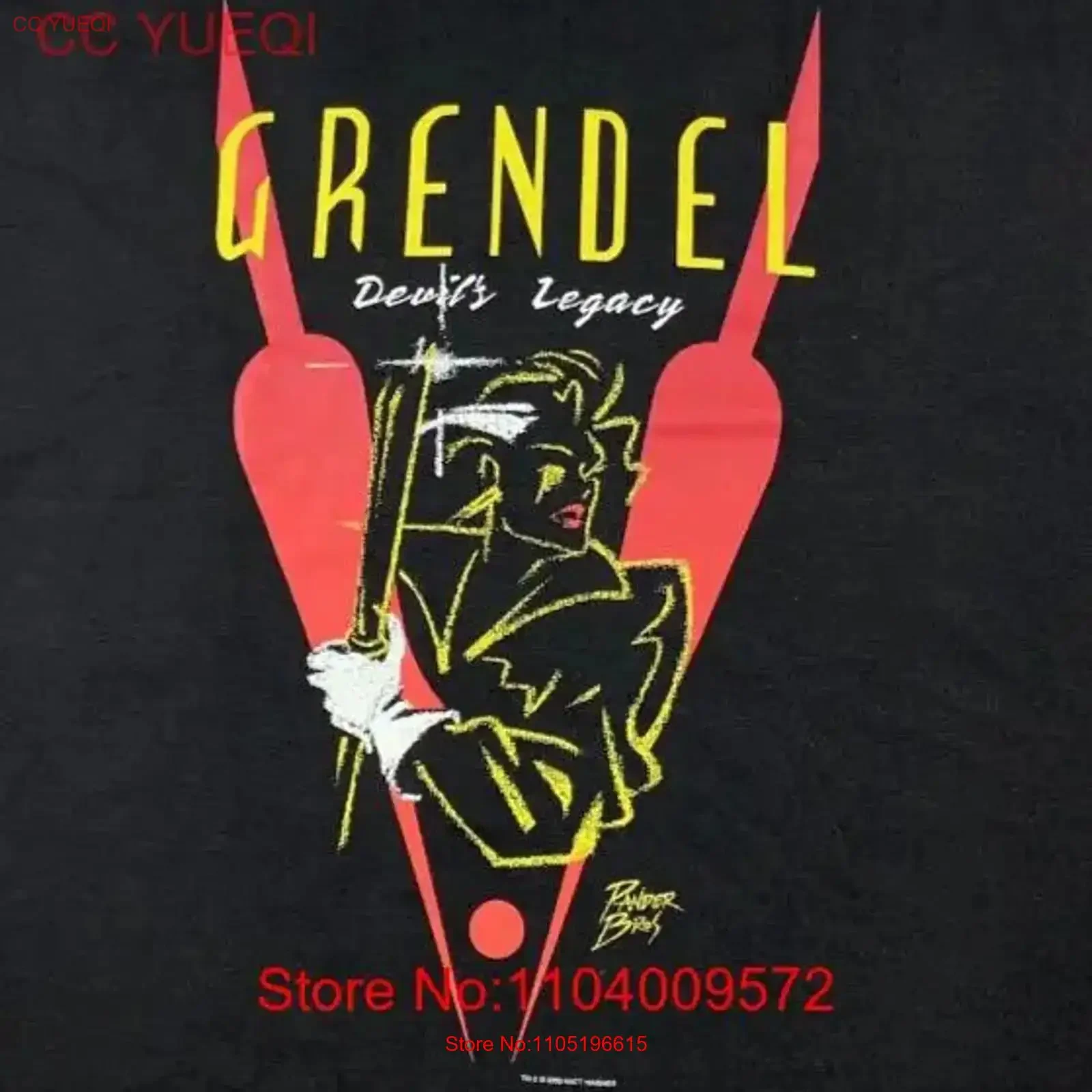 Grendel Devils Legacy Graphitti camiseta para hombre XL X grande VTG 2000 Matt Wagner nuevo vintage ropa de calle lavada transpirable elegante