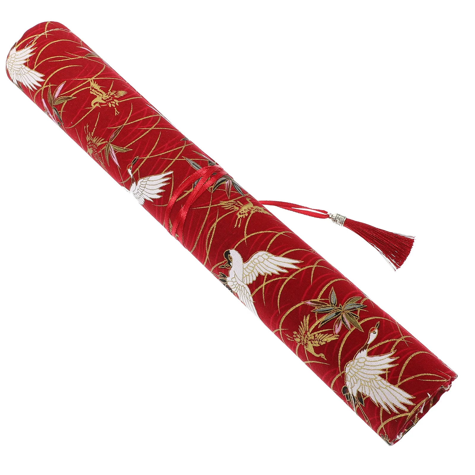 กล่องใส่ปากกาหมึกซึมผ้าไผ่ งานฝีมือประณีต ทันสมัย น่าดึงดูด ป้องกันหัวปากกาหัก กล่องใส่ดินสอแบบม้วน