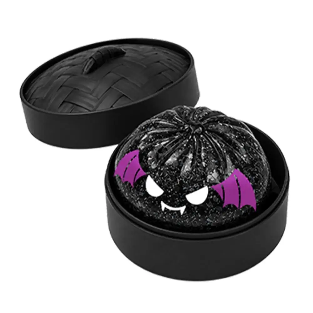 Halloween Dumpling Stressball mit Glitzer – Halloween Dumpling Druck-Squishy Stressabbau-Fidget-Spielzeug für Erwachsene als Geschenk