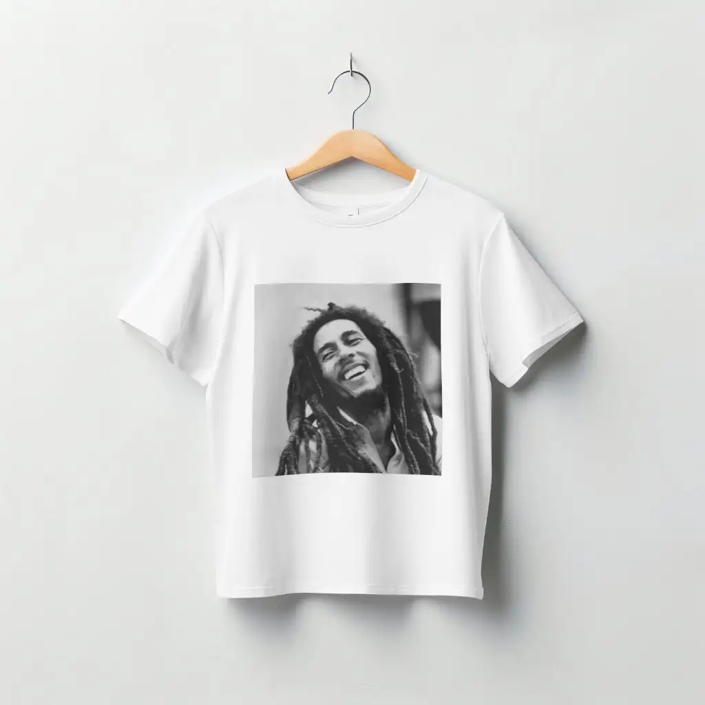 Bob Marley T Shirt Rastafaria Hipster Graphic Tee Merch Fan Reggae Vintage