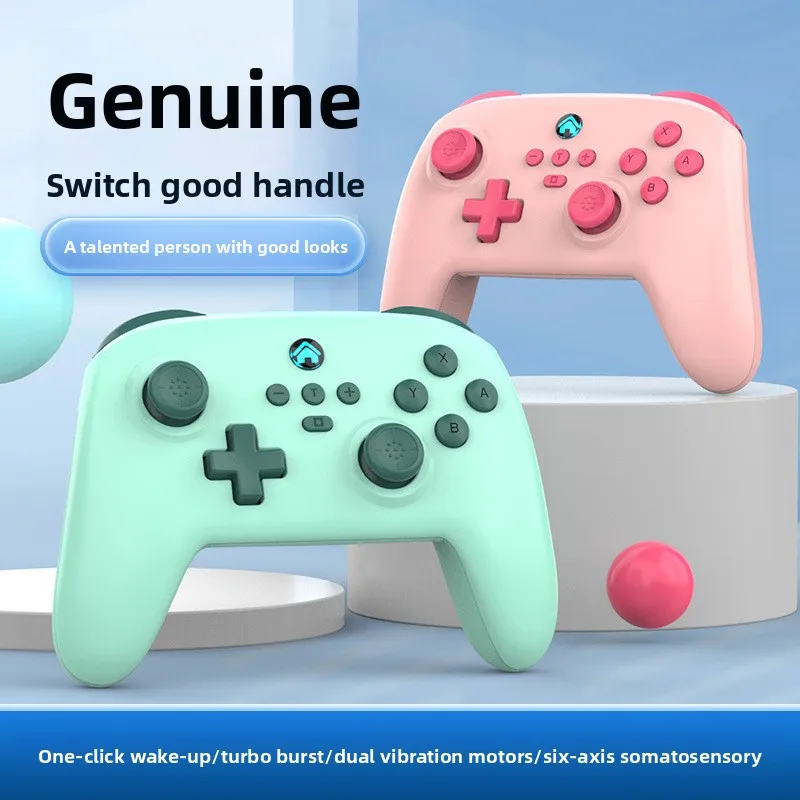 S11 Wireless Bluetooth Gamepad, Wake-up Function Dual Vibration Somatosensory Controller for Switch PC Mobile Arcade Game
