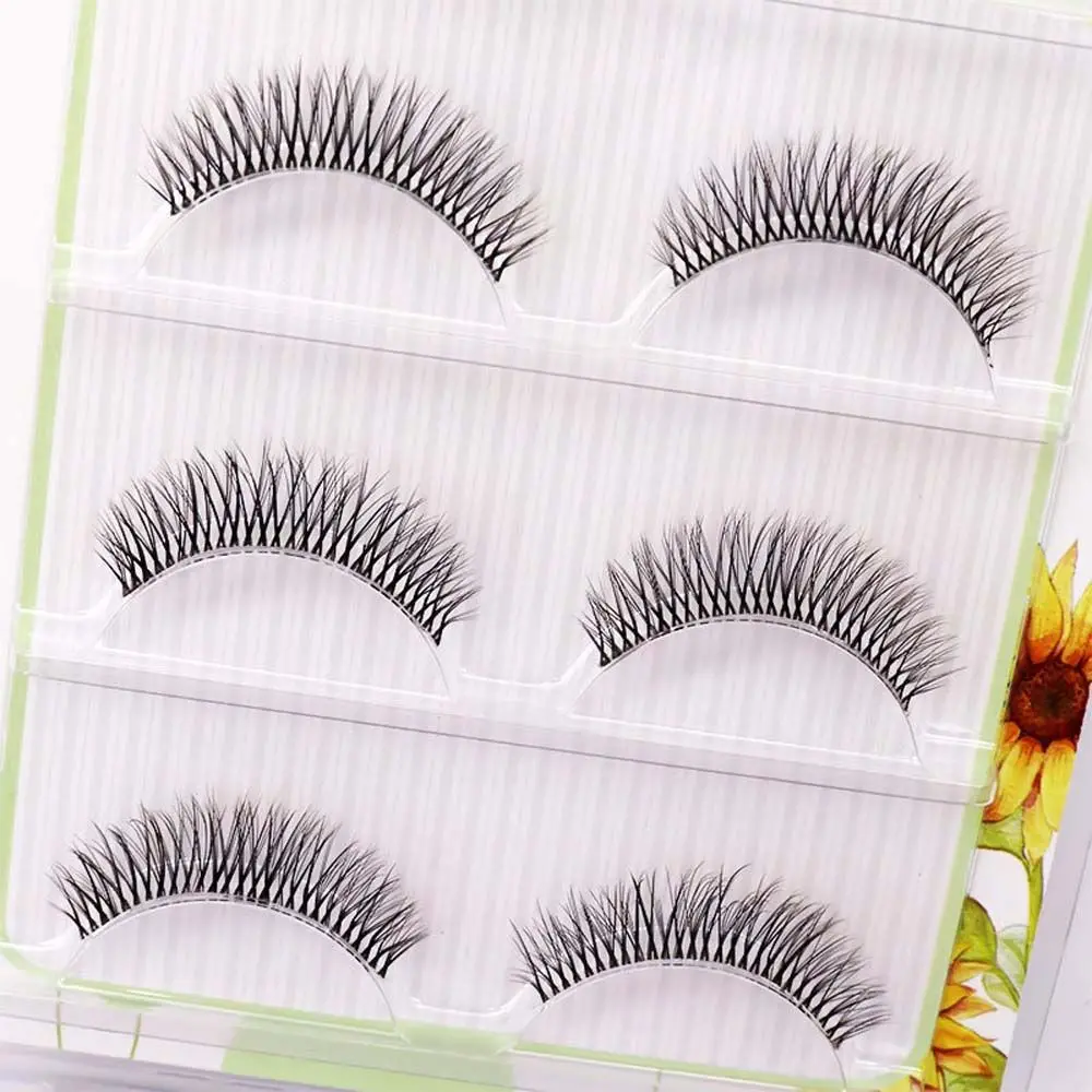 

Japanese Full Strip Thick Lash Long Lasting Faux Fiber Cross False Eyelashes Lash Extension False Eyelashes Big Eyes Eyelashes