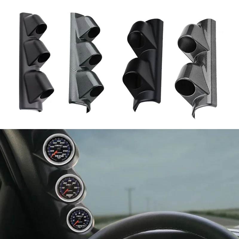 Universal Car A-Pillar Pod Gauge Holder Mount Accessories Left Hand Drive Auto 52mm 2/3 Hole Instrument Bracket Styling Trim