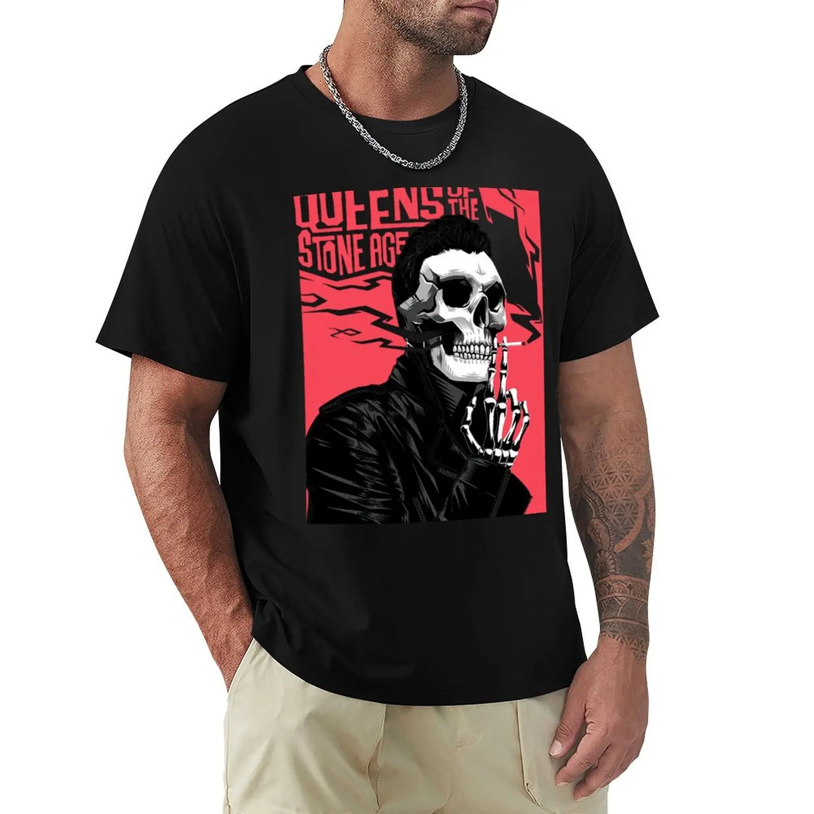 Queens of the Stone Age Like Clockwork T-Shirt Big Size Simple T-Shirt