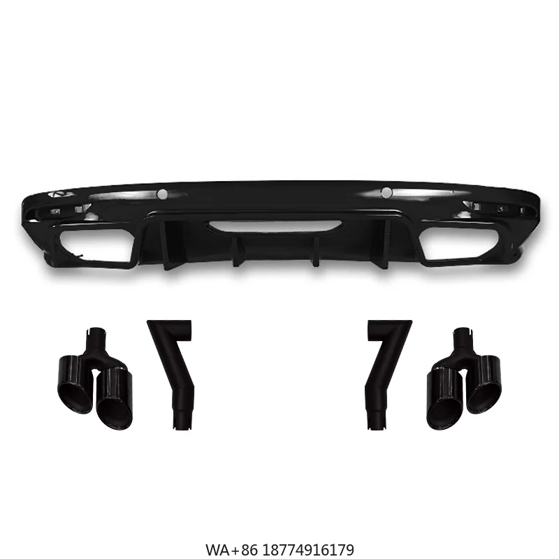 

Front Bumper Lip Protection Diffuser Separator PP Plastic Car Parts Body Kit Exhaust Pipe Tail Throat Tang DM 2018-2020