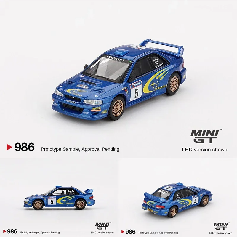 

PreSale MINIGT 986 1:64 Subaru Impreza WRC99 1999 Rally Australia Winner #5 Exclusive Diecast Car Model Collection Toys