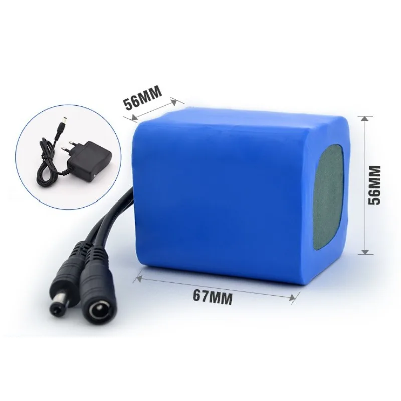 بطارية جديدة عالية الجودة قابلة للاستبدال 12 فولت 4500 مللي أمبير في الساعة 18650 قابلة لإعادة الشحن 3S3P BMS 12.6 فولت لبطاريات Vyslo De Pêche De Grande Capacité