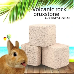 2PCS 4.5cm Pet Molars Hamster Rabbit Guinea Pig Molars Volcanic Rock Mineral Stone Rodent Small Pet Supplies Rabbit