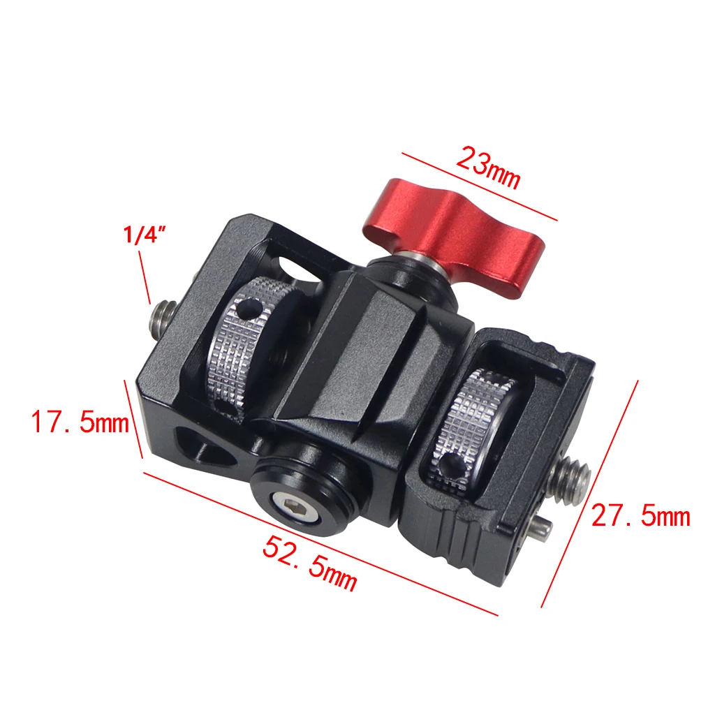 Handpumpe Vakuum Saugnapf 1/4 "3/8" arri Ortung Loch Kamera Stabilisator Halterung für gopro insta360 Auto Lampe Stand halterung – Detail 20