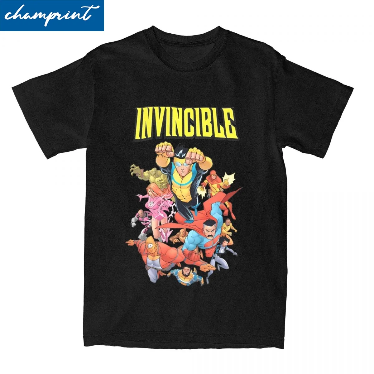 

Best Invincible Ever T-Shirts Men Women Novelty Cotton Tee Shirt Round Neck Short Sleeve T Shirt 4XL 5XL 6XL Tops