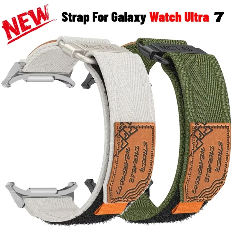 

New Sport Nylon Loop Strap for Samsung Galaxy Watch 7 Ultra 47mm Band Bracelet for Samsung Watch 7 Ultra Watchbands Accessories