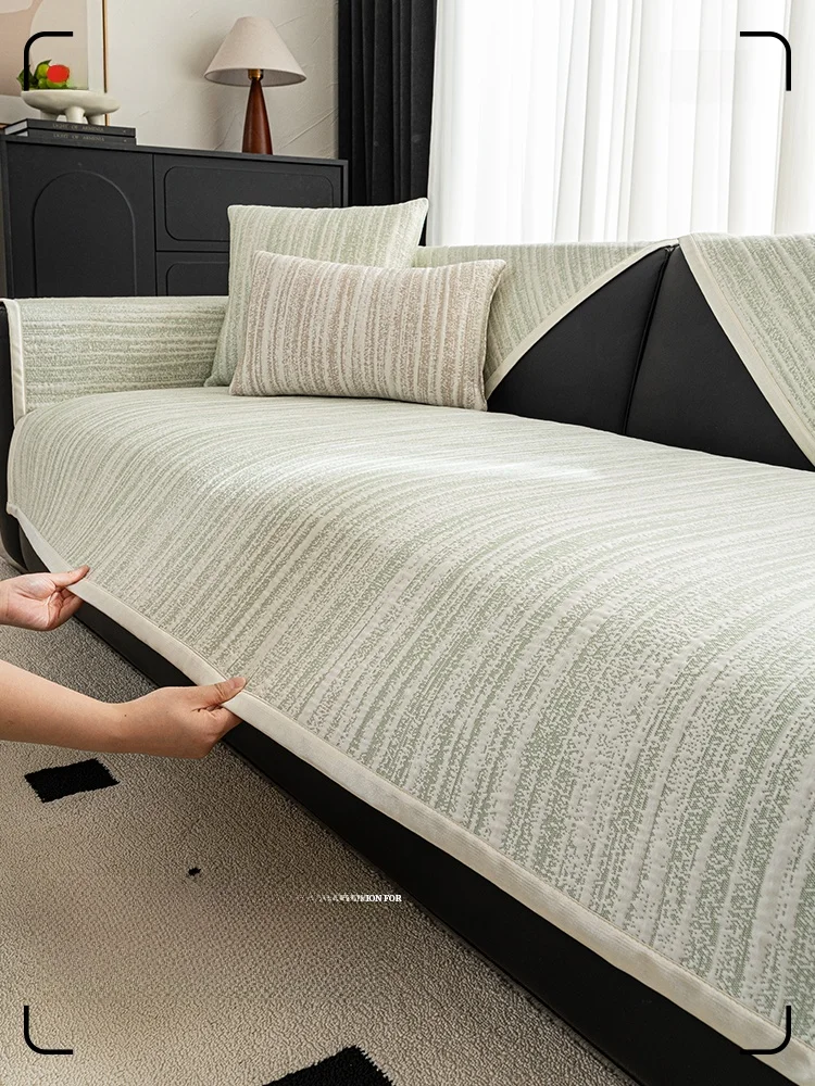 

Summer New Cool Beanbean Sofa Cushion Cover Leather Sofa Slipcover Four Seasons Universal Sofa Backrest Cloth Towel Anti Slip...