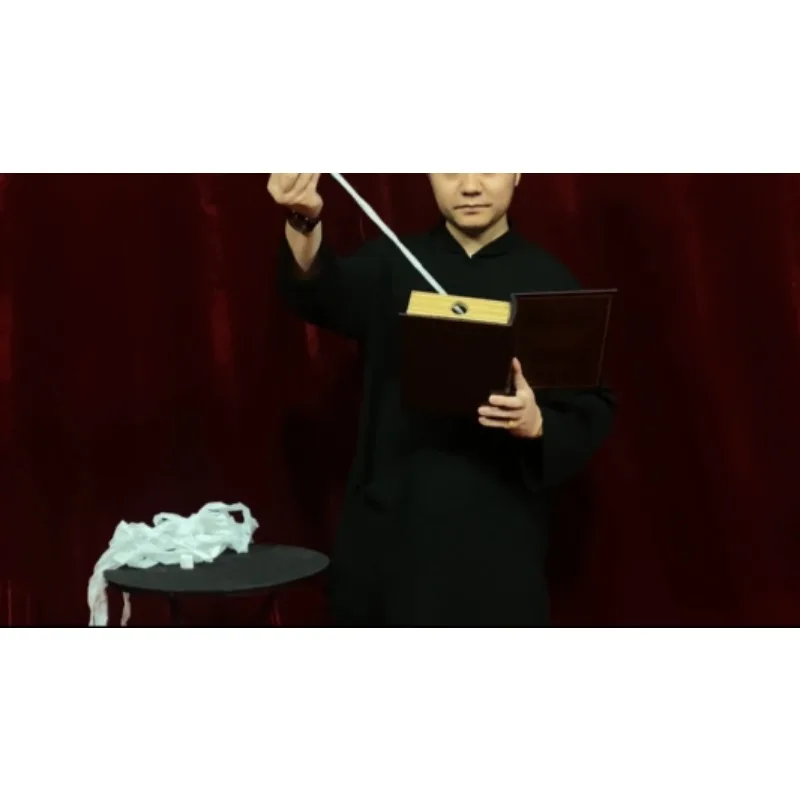 Production Book Magic Trick Streamers & Silks Appear from Empty Book Stage Illusion Gimmick Magician Prop