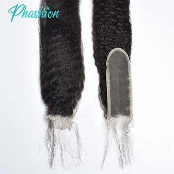 Phashion 26 28 pollici crespo dritto 2x6 separazione profonda chiusura in pizzo 13x6 frontale in pizzo solo capelli umani HD pizzo trasparente capelli Remy