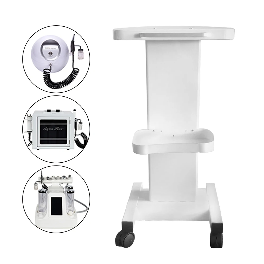 Salon Trolley with Ample Storage, 4 Lockable Wheels, Easy To Assemble, Rustproof
