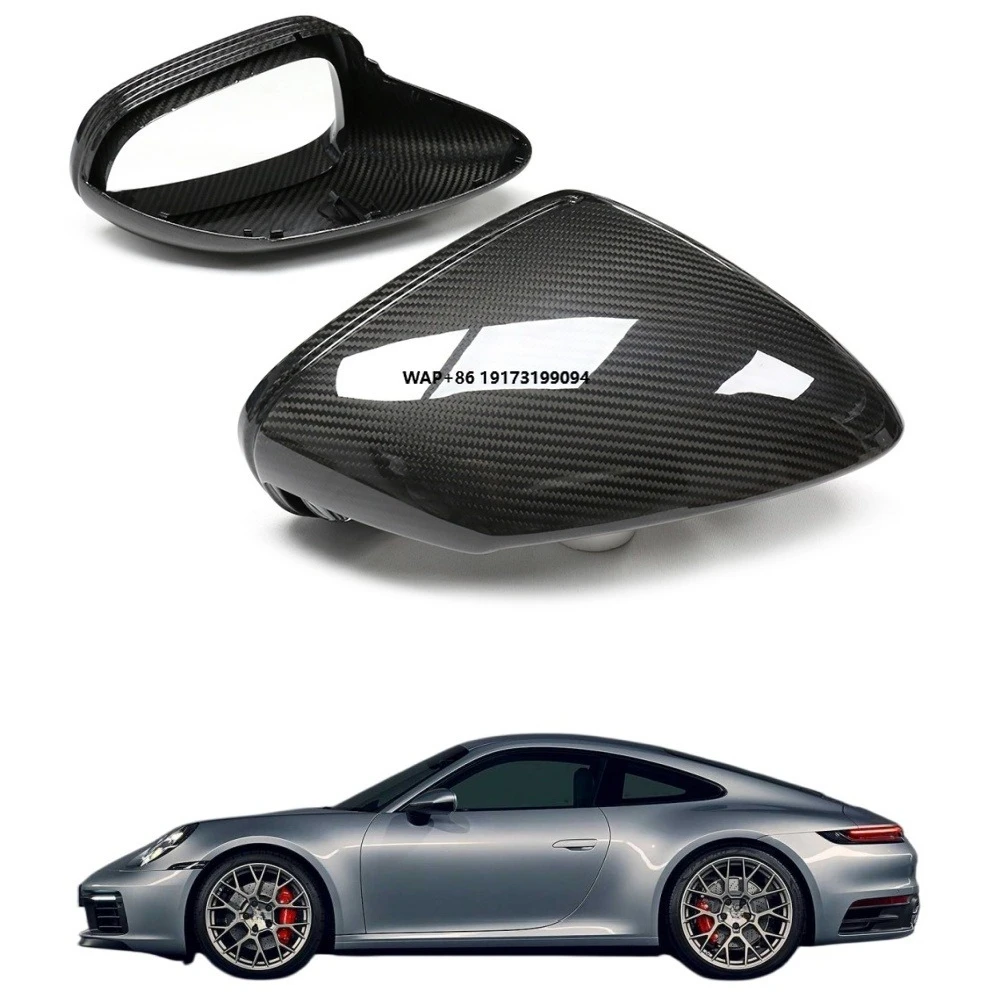 

Новые премиальные накладки на зеркала из сухого карбона для 911 992, легкие крышки боковых зеркал, детали для автотюнинга, замена в стиле OEM