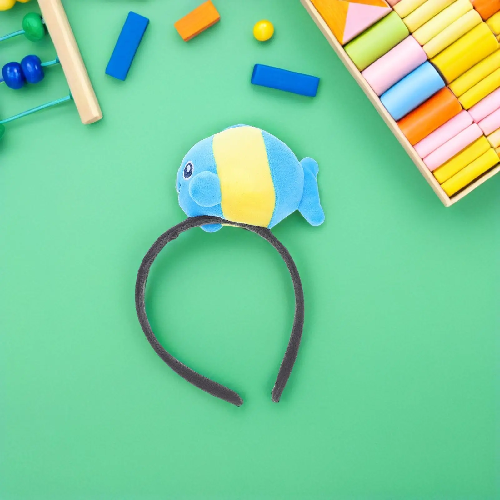 광대 물고기 머리띠 해양 동물 헤어 클립 귀여운 액세서리 여성 키즈 비치 파티 탄성 편안한 만화