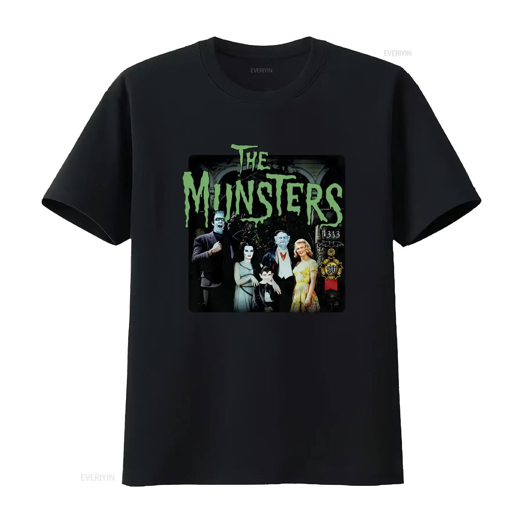 50 Years Munsters The 1313 Classic TV Show Men's Regular Fit T Shirt vintage Washed Breathable Soft homme Unisex graphic