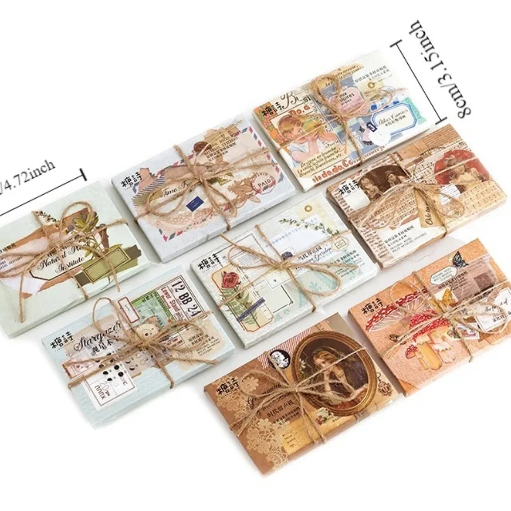 مقاوم للماء ملصقات القرطاسية خمر الإبداعية فراشة الزهور النبات سلسلة ملصقات الحيوانات الأليفة الكرتون DIY بها بنفسك سكرابوكينغ المواد