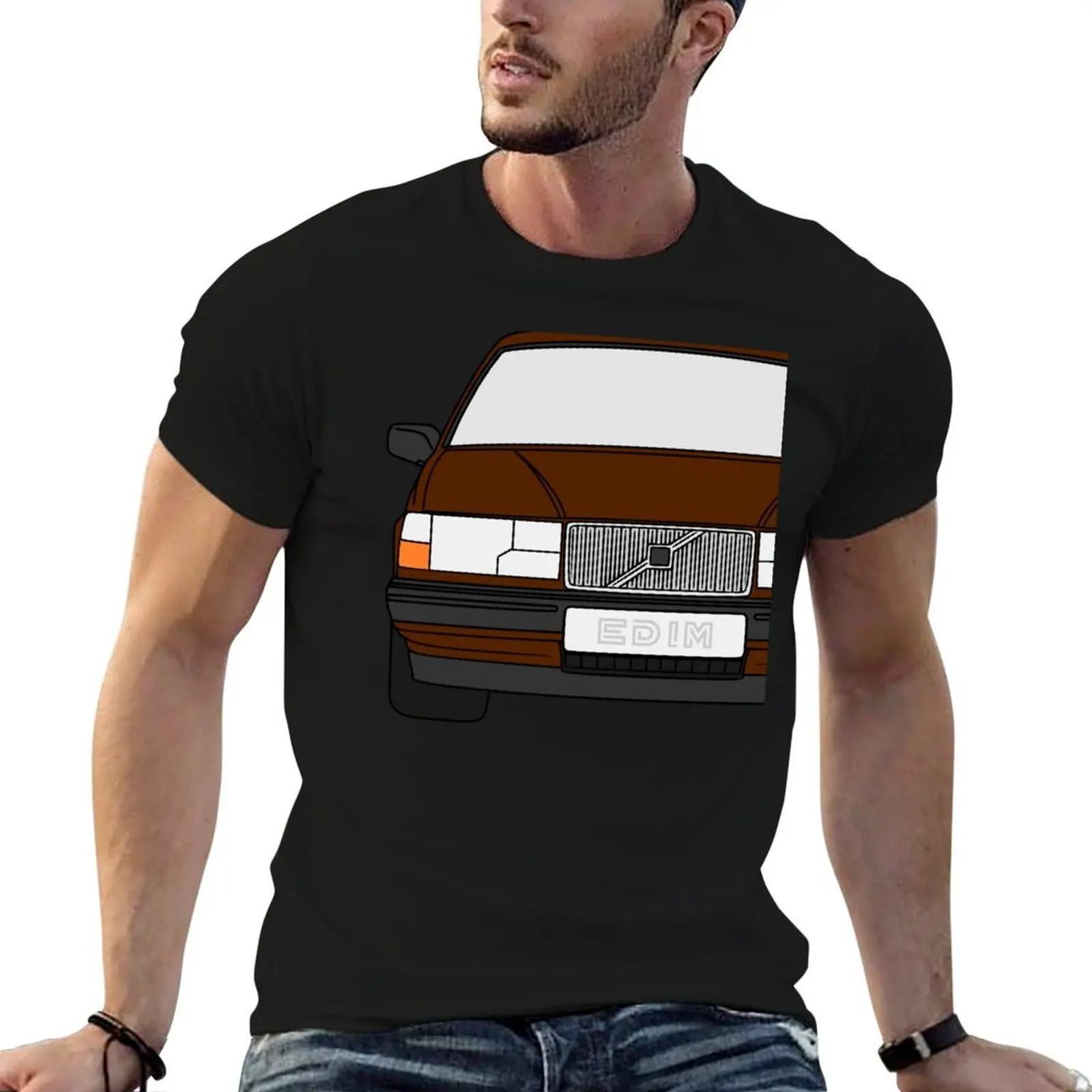 940 Turbo waterfall brown color best T-Shirt t shirt for man man t shirts for men T-Shirt