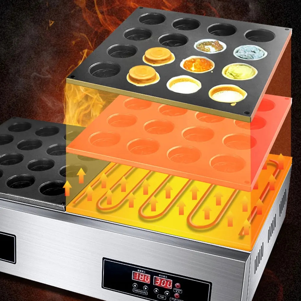 32-Hole Digitale Rode Bonen Dora Cake Baker Imagawayaki Maker Obanyaki Machine Taiwan Auto Wielvormige Rode Bonen cake Maker